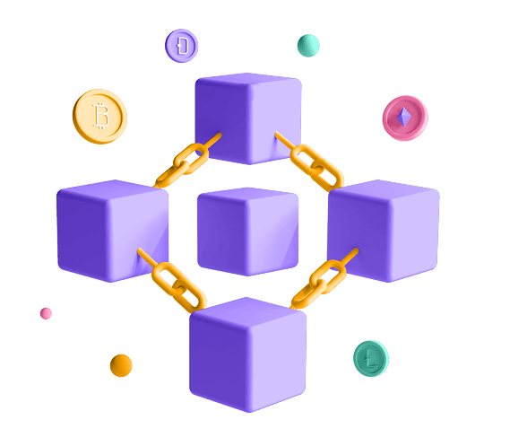 Blockchain App Development Services illustration
